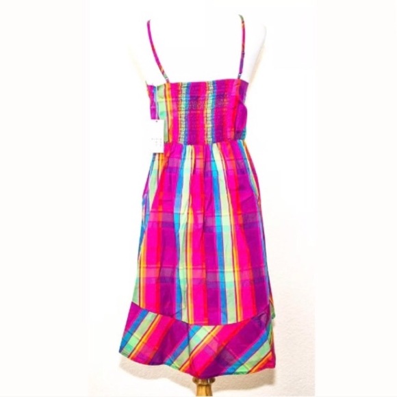 NWT Tartan rainbow plaid pinup sun dress - Picture 6 of 8